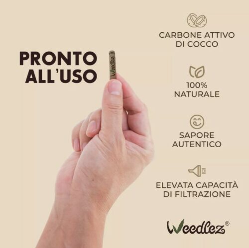 Weedlez® 50/250 pezzi SLIM 7mm ai carboni attivi
